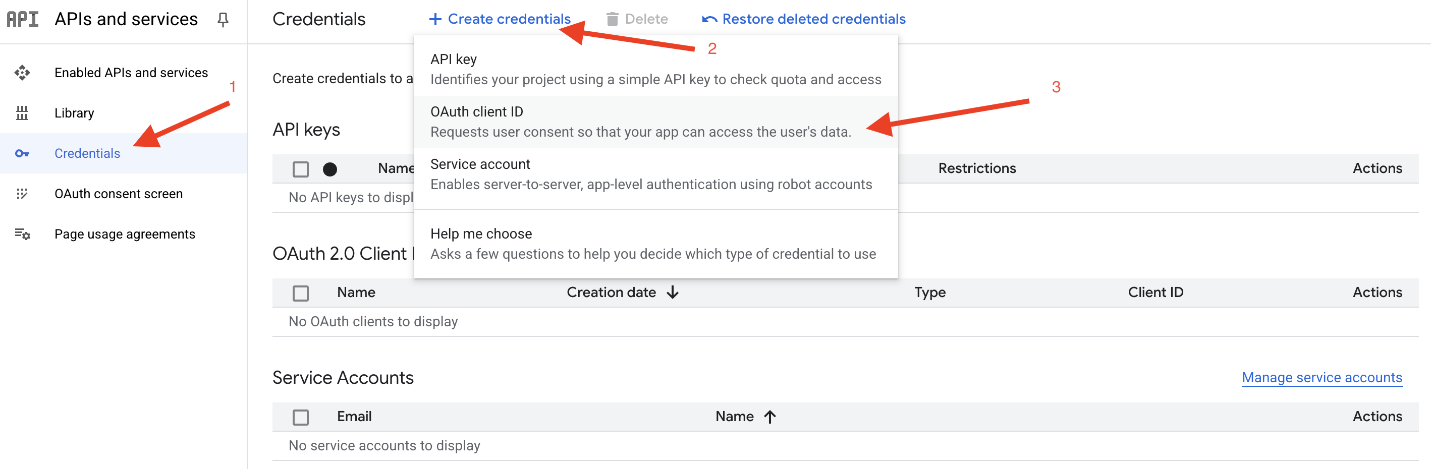 Create OAuth