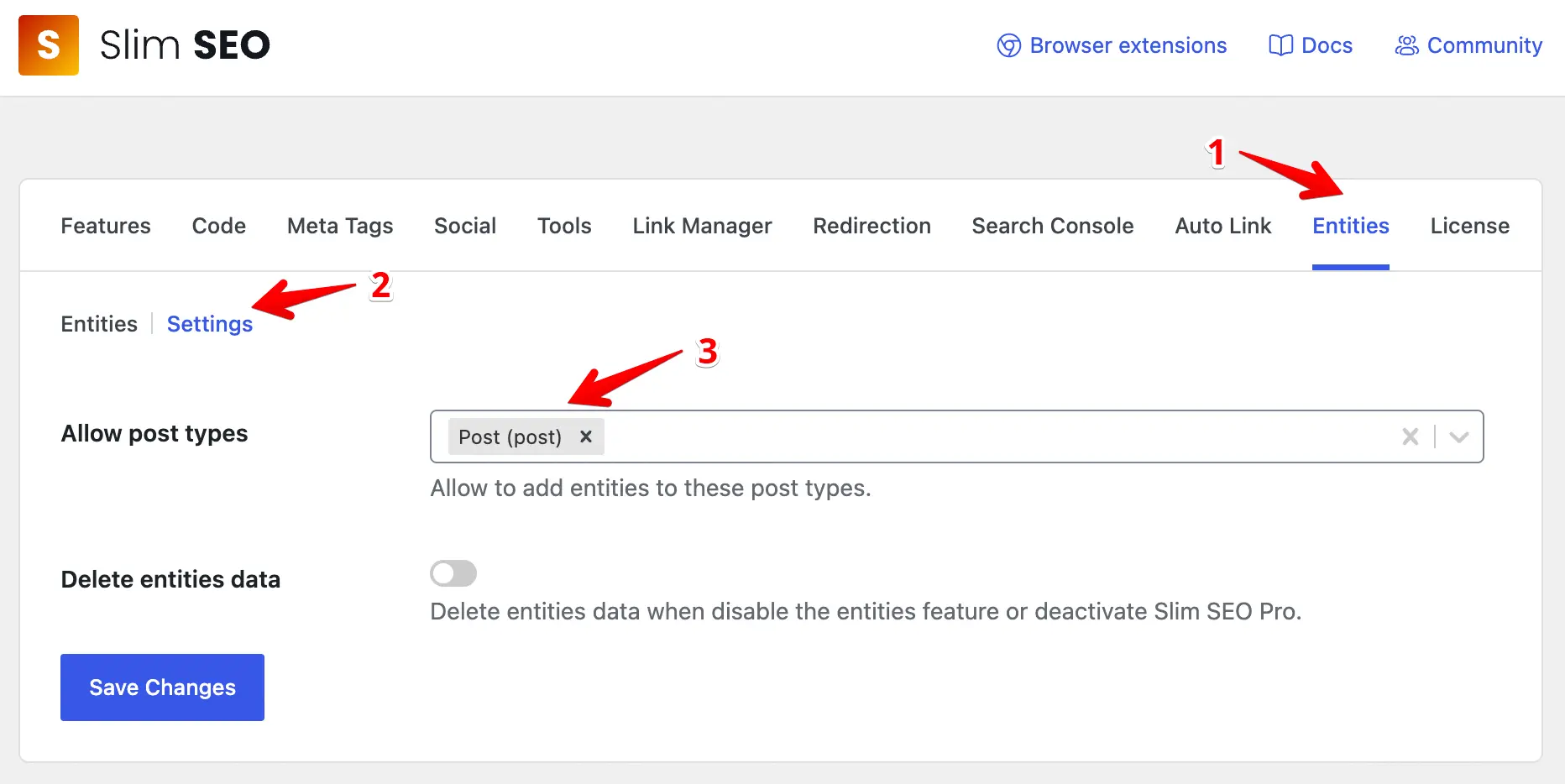 Add entity support for post types