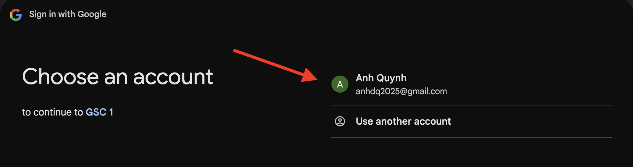 Get Google authentication token 1