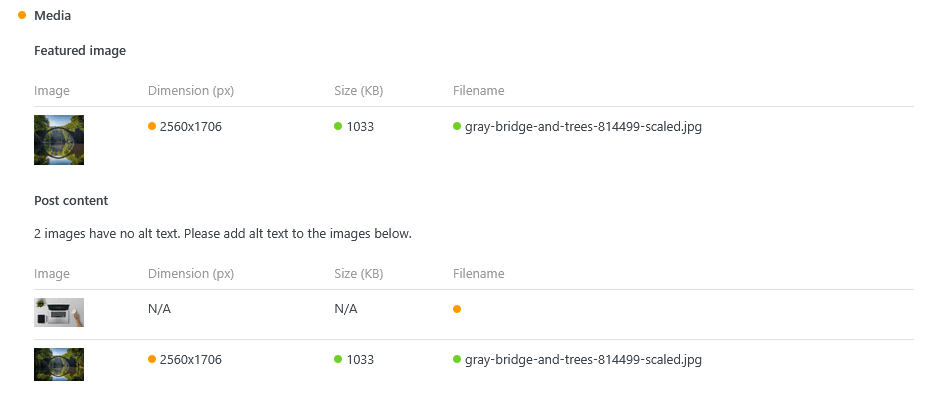 Image analysis